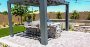 low maintenance steel pergolas